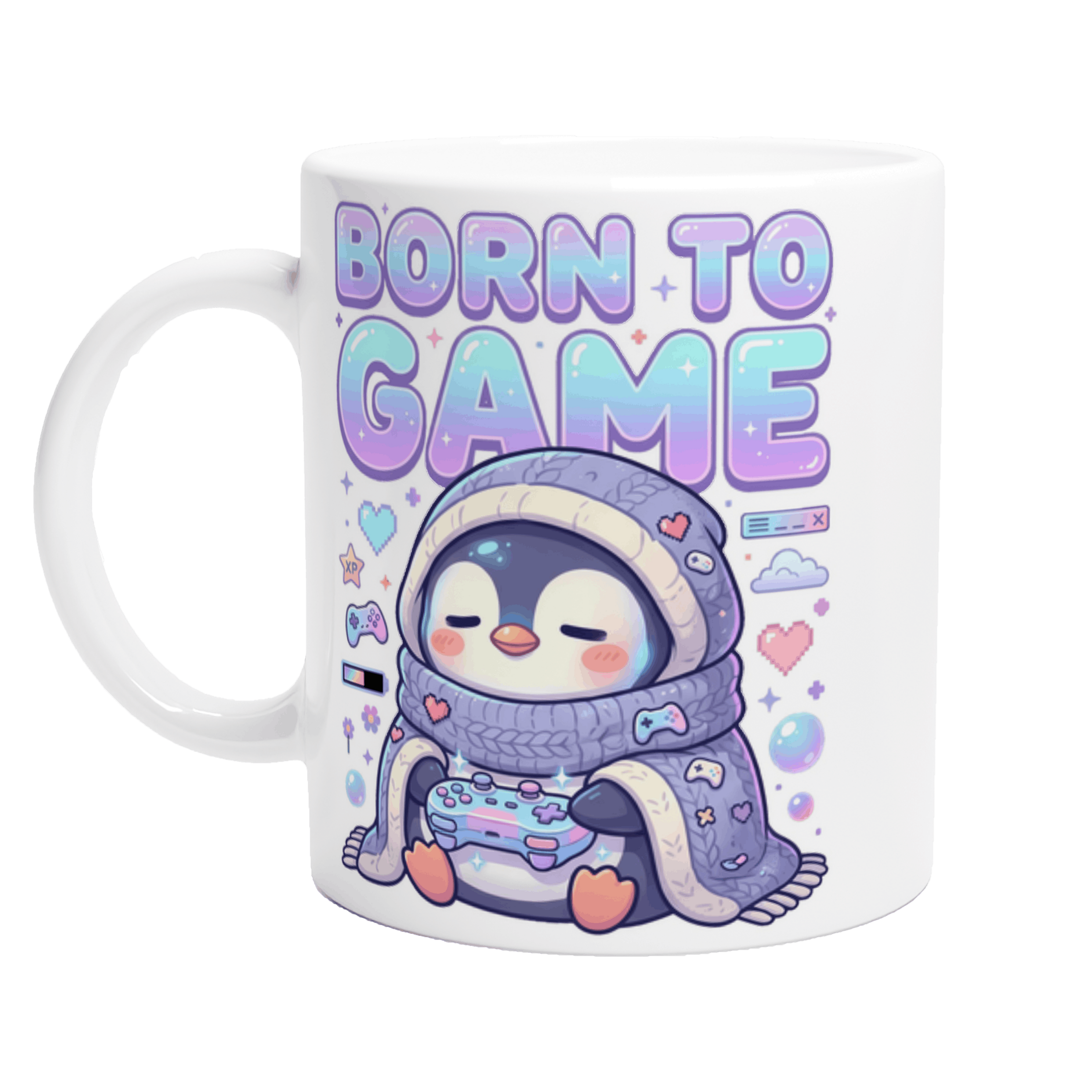 Born to Game Penguin | 11oz Ceramic Mug