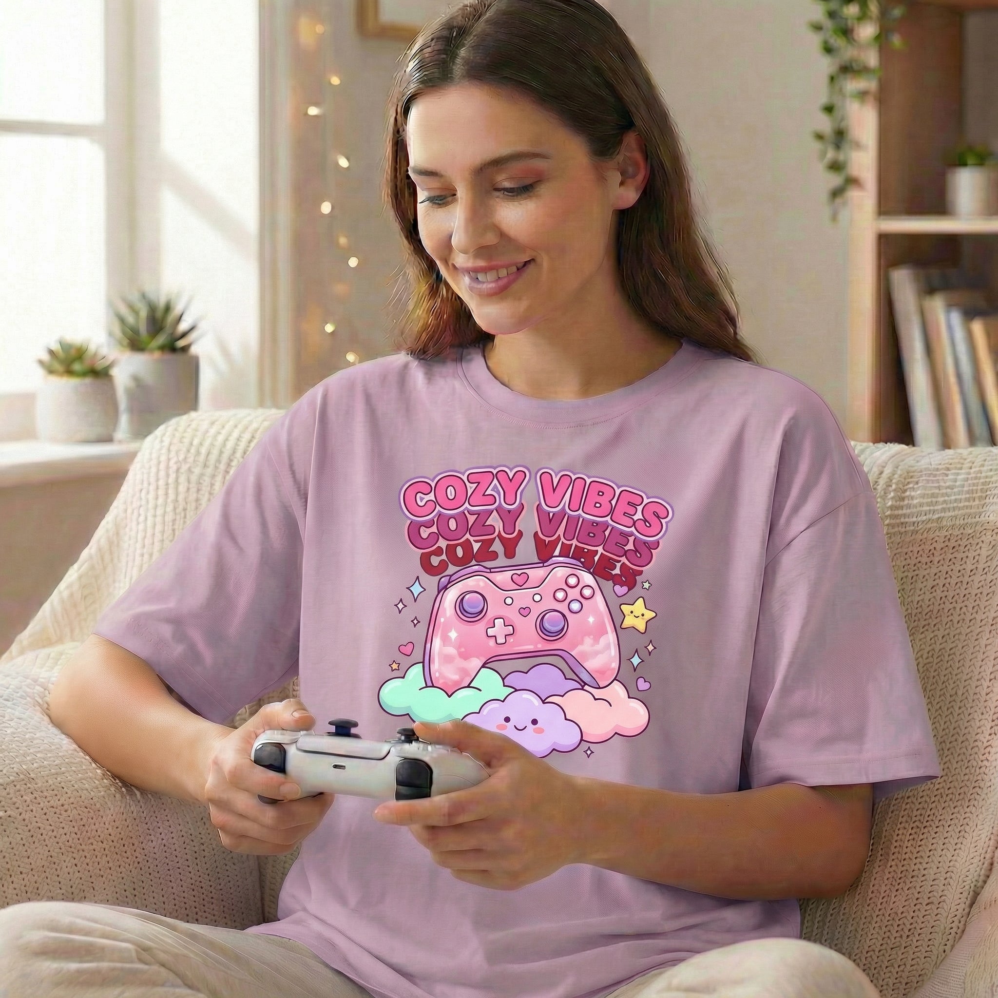 Cozy Vibes Controller | Cozy Box Fit T-Shirt