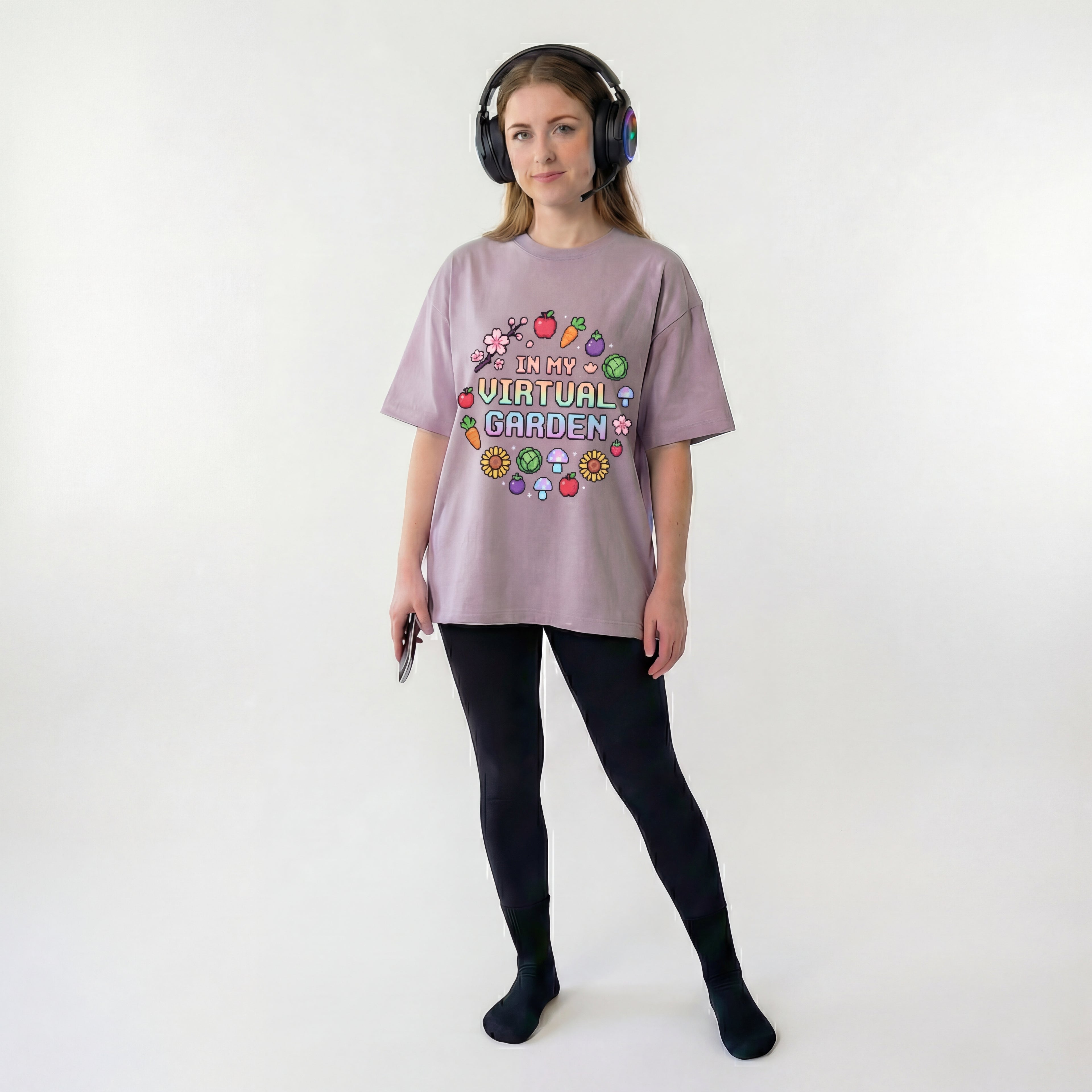 In my Virtual Garden Retro Gaming 16-Bit | Cozy Box Fit T-Shirt