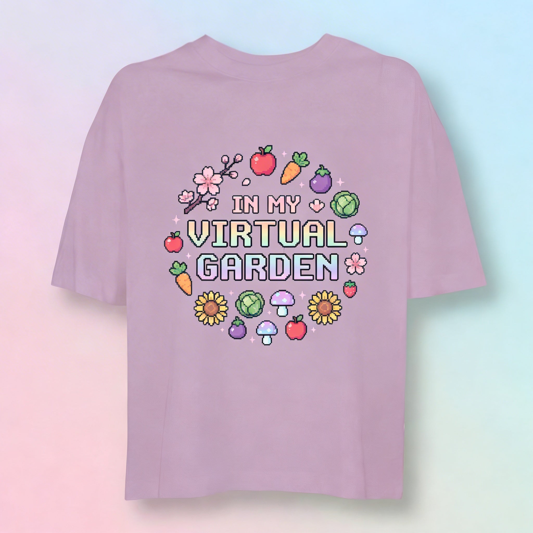 In my Virtual Garden Retro Gaming 16-Bit | Cozy Box Fit T-Shirt