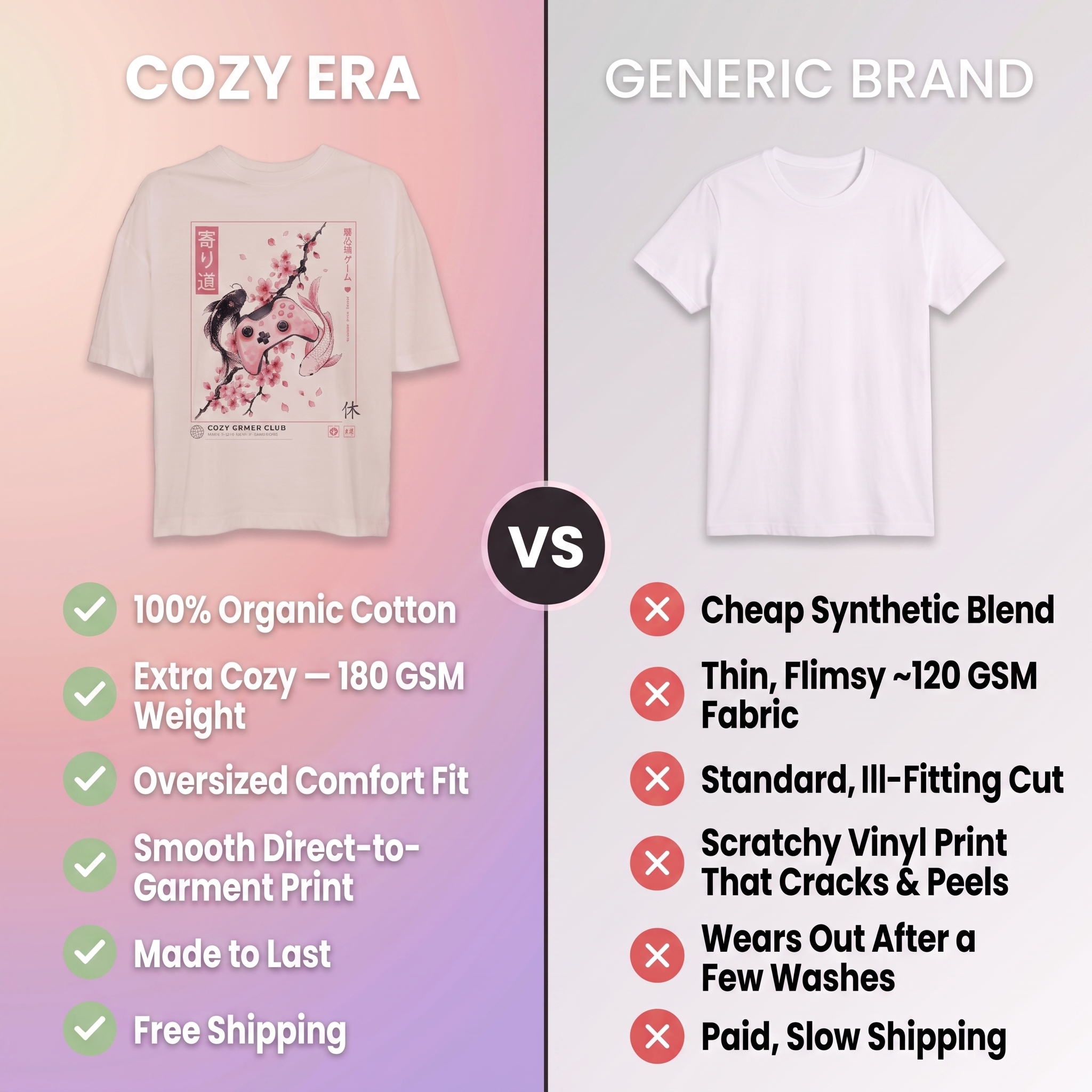 Koi Sakura Gaming T-Shirt 🌸